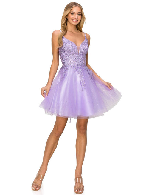 Multi Color Double Spaghetti Rhinestone Embroidered Gown for Women,  Sizes XS-3XL - SophiasStyle.com